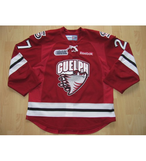 Custom OHL Guelph Storm 2009-Pre 27 Richard Hockey Jersey Road Red